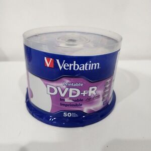 50‎ VERBATIM Life Series DVD+R 16X 4.7GB White Inkjet Printable Spindle 98492